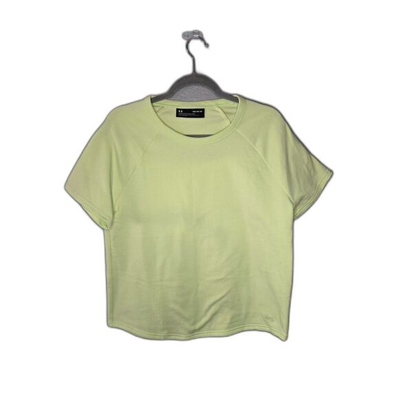 Under Armour Tops - Under Armour Women's Yellow Loose Fit Short Sleeve Sweatshirt Size Medium